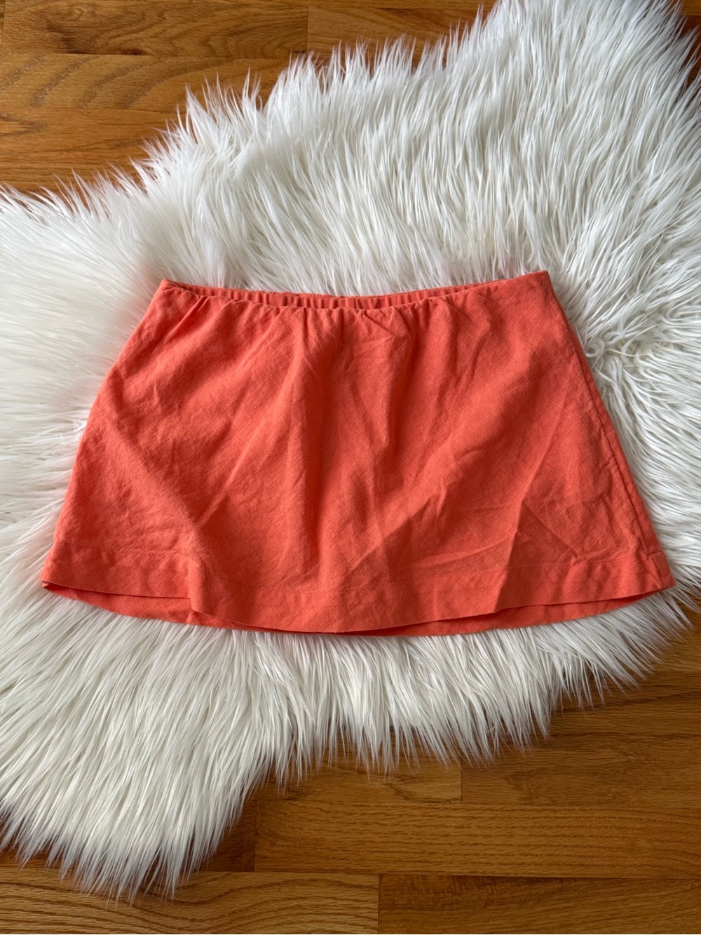 Free People Linen Micro Mini Skort